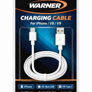 WARNER BLISTER IPHONES/V8V9 CABLE